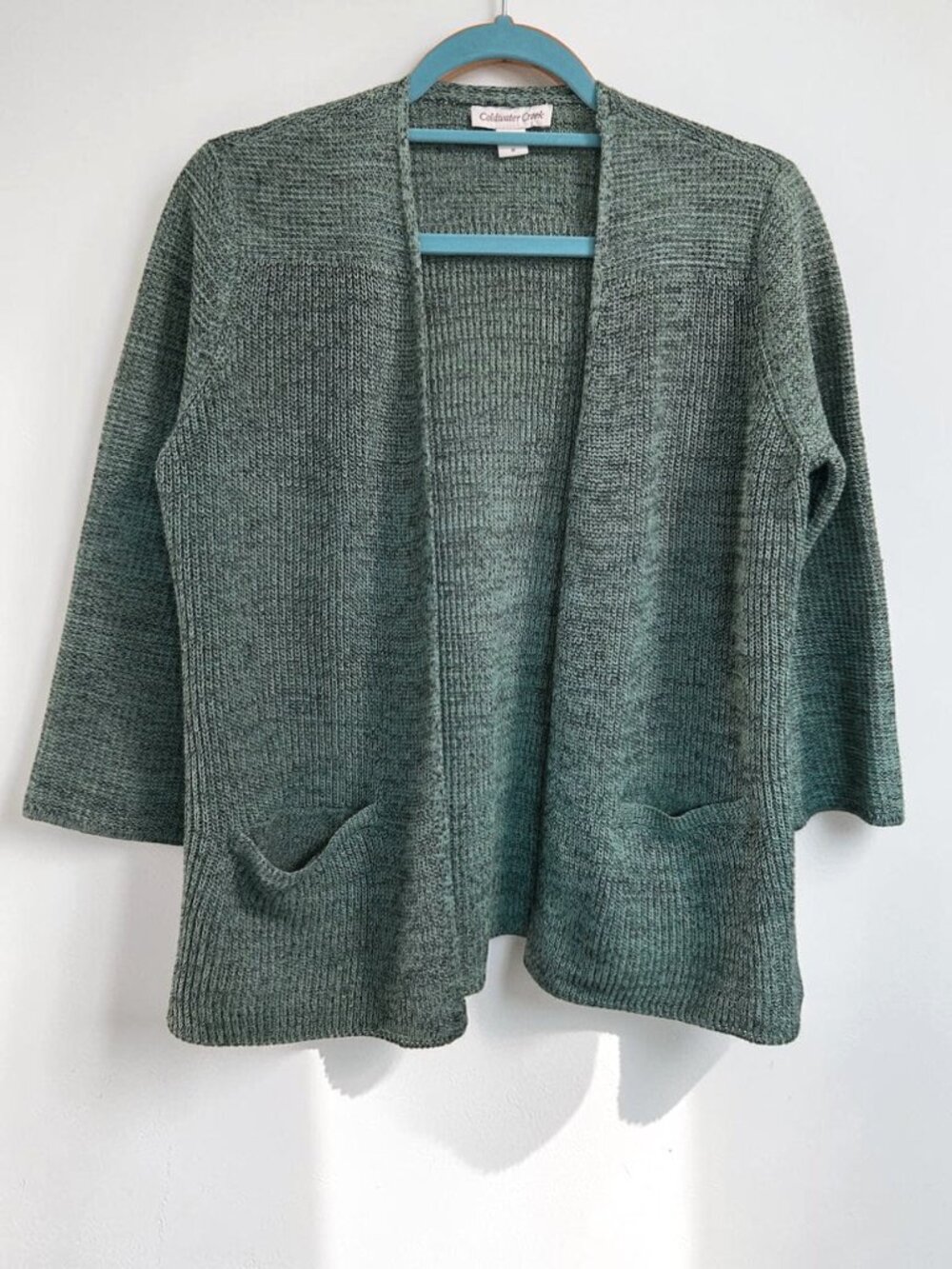 Coldwater Creek open cardigan in garden green